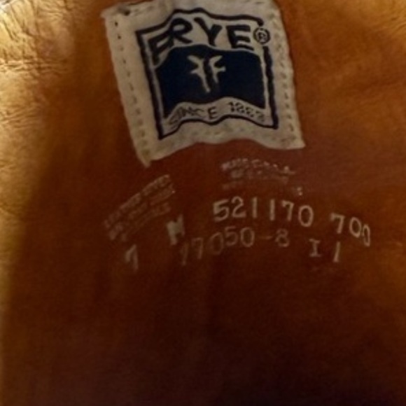 FRYE Campus boots in saddle brown tan 14L size 7 women’s l tan - Picture 12 of 15